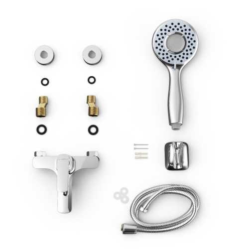 Смеситель для ванны Tokito FUJI TOK-FUJ-1014 настенный хром - фото 4