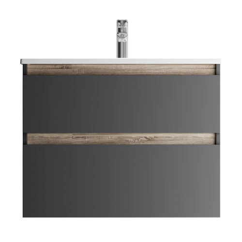 Тумба под раковину Am.Pm X-Joy M85AFHX0802BM 77х45х60 подвесная цвет черный - фото 2