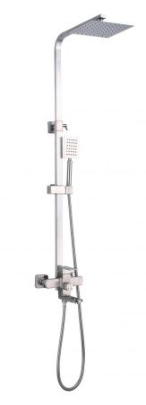 Душевая стойка Fmark FS8145 настенная цвет серый