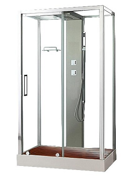 Душевая кабина Acquazzone Helena 120ESL-L без электрики 120х90 прямоугольная с крышей ориентация левая