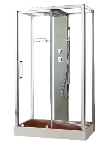 Душевая кабина Acquazzone Helena 120ESL-L без электрики 120х90 прямоугольная с крышей ориентация левая