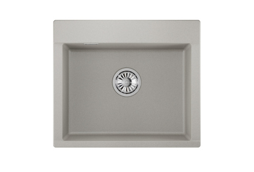 Кухонная мойка Granula 5804, БАЗАЛЬТ 58х50 цвет серый поверхность матовая - фото 2