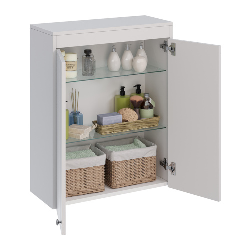 Шкаф LeMark Romance LM07R35SH 60х30х75 подвесной цвет белый - фото 2