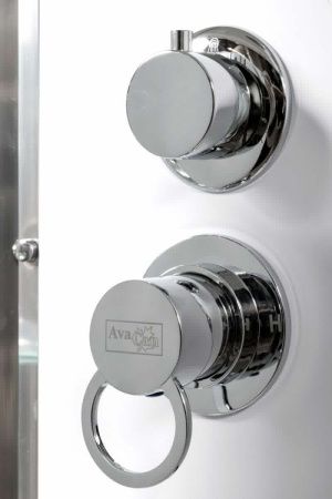 Душевой бокс AvaCan  EM4517GM+EL 170х90 стекло с рисунком профиль хром