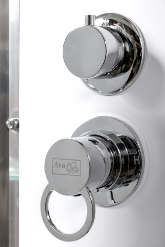 Душевая кабина AvaCan EM5012RLED+GM 120х90 асимметричная с крышей ориентация правая - фото 3