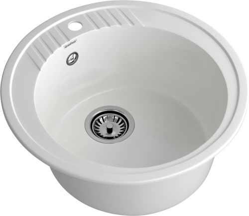 Кухонная мойка Granfest Rondo R-520 иней 52х52 цвет белый поверхность матовая - фото 2