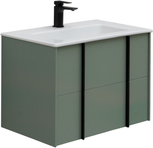 Тумба под раковину Allen Brau Reality 1.32004.CGM 70х46х50 подвесная цвет зеленый/серый