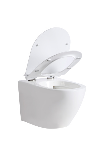 Унитаз подвесной Orange C07-100w белый с сиденьем микролифт каскадный смыв - фото 5