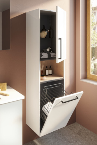 Шкаф-пенал Vitra Root 66231 42х36х155 подвесной цвет белый глянцевый - фото 2