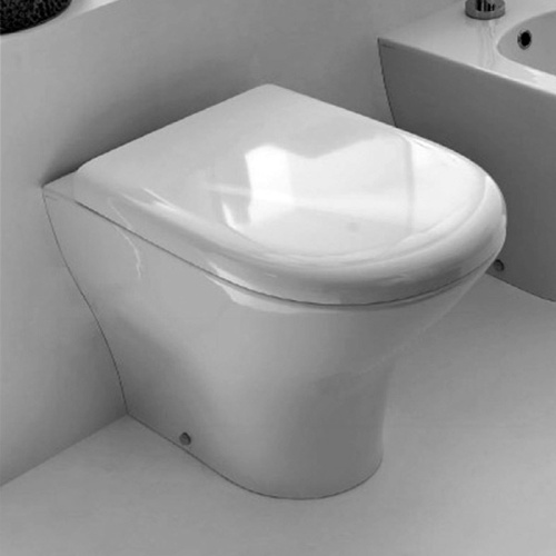 Чаша унитаза приставная Kerasan Aquatech 371801 цвет белый без сиденья безободковая каскадный смыв