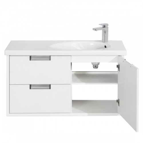 Тумба под раковину Roca Etna 7857302806 96х37х52 подвесная цвет белый - фото 3