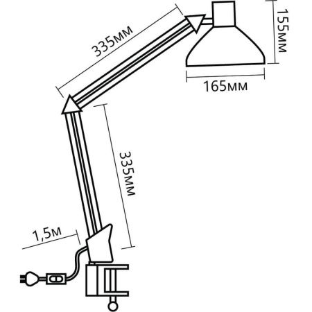 Настольная лампа Uniel TLD-524 TLD-524 White/LED/500Lm/4500K/Dimmer