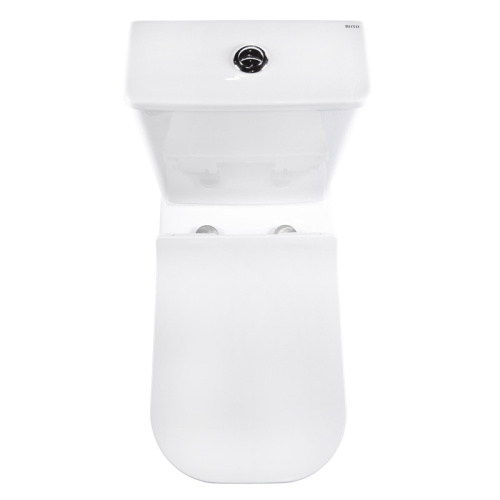 Унитаз напольный с бачком Bond Cube F07-00 белый с сиденьем безободковый душевой смыв - фото 3