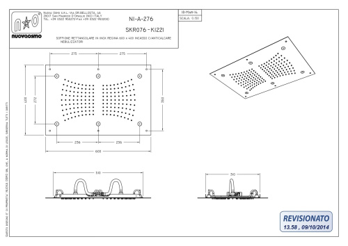 Душевая головка Graffio KI221/CR цвет хром - фото 2