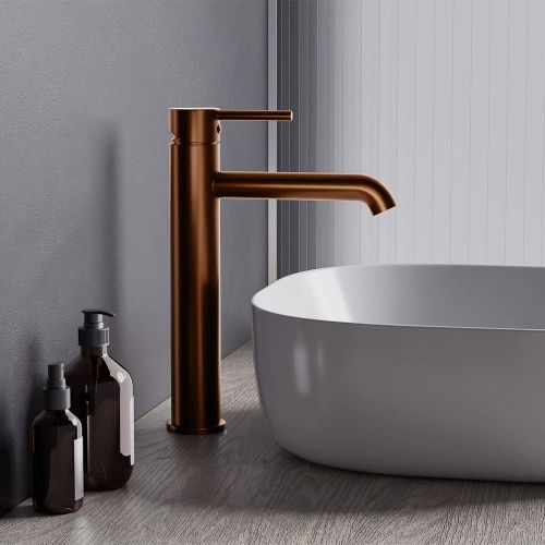 Смеситель Damixa Scandinavian Pure 360250500 на раковину розовое золото - фото 3