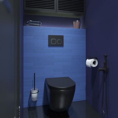 Клавиша смыва механическая IDDIS Unifix UNI04BCi77 цвет черный - фото 2