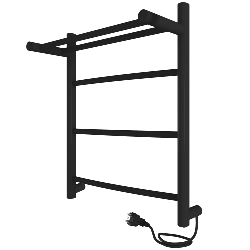 Полотенцесушитель Indigo ARC с полкой LCAE50-40BRPR 43х50 электрический черный муар - фото 4