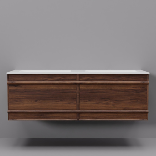 Тумба с раковиной Art Decco Bridget (Бриджит) ABR12W22D200 120x45x40 подвесная цвет черный орех - фото 5