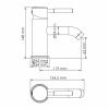 Смеситель Wasserkraft Wern 4200 4205 на раковину никель