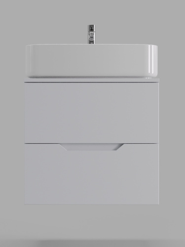 Тумба с раковиной Orange Line Li-60TuwMDF+B07-600W 61х46х71 - фото 3