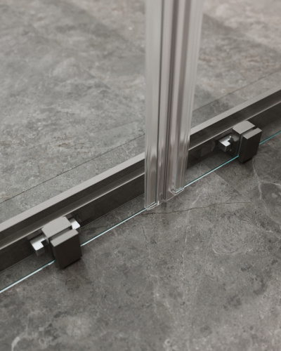 Душевая дверь Cezares MOLVENO MOLVENO-BF-2-170-C-GM-IV 170х195 стекло прозрачное профиль оружейная сталь - фото 4