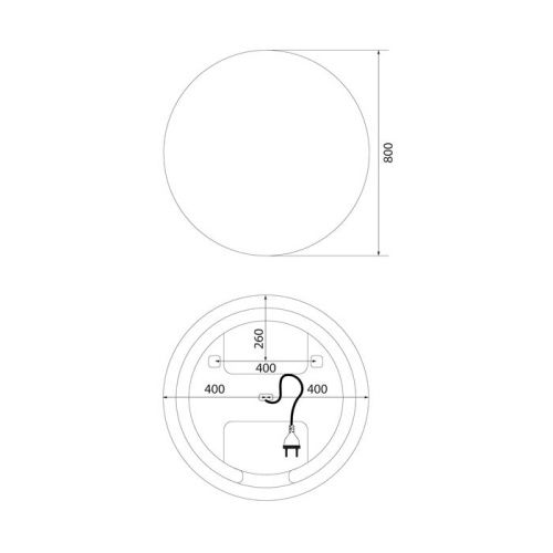Зеркало с подсветкой IDDIS Bild BIL80T0i98 80х80 цвет белый - фото 4