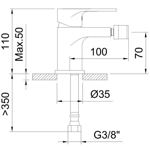 Смеситель Clever ROCKET 62063 на биде хром - фото 5