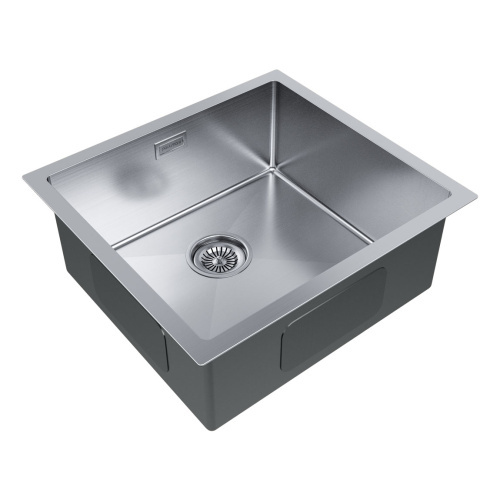 Кухонная мойка Paulmark GERBERG 48 UNI PM214844-BS 43х39 цвет брашированная нержавеющая сталь поверхность матовая - фото 2