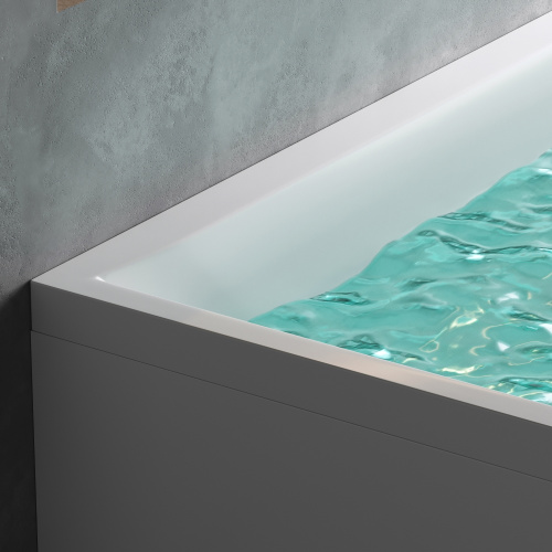 Ванна акриловая Am.Pm Spirit W72A-160L100W-A2 160х100 пристенная асимметричная без каркаса - фото 5