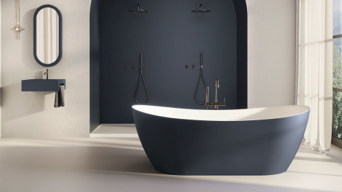 Ванна из искусственного камня Zenon Powell 4000.000.000.000.29549 180х80 отдельностоящая овальная - фото 3