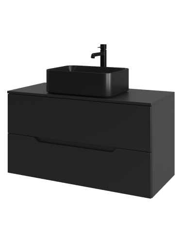 Тумба с раковиной Orange Line Li-100TubMDF+B02-460MB 101х46х68 - фото 2