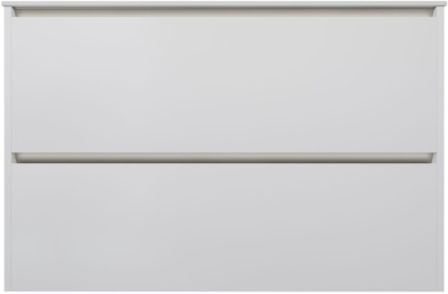 Тумба под раковину Allen Brau Activity 1.34006.WM 100х46х65 подвесная цвет белый/черный - фото 3