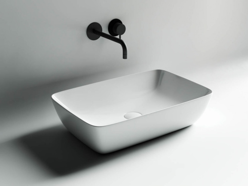 Раковина из сантехнического фарфора Ceramica Nova FORM CN2003 58х38 накладная цвет белый - фото 4