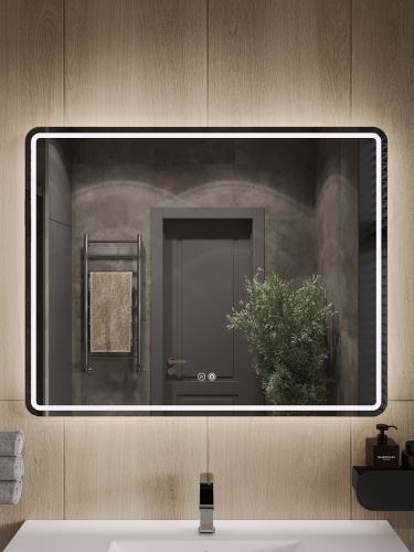 Зеркало в ванную Orange Nature ONP-100ZE 100х80 цвет бежевый - фото 3