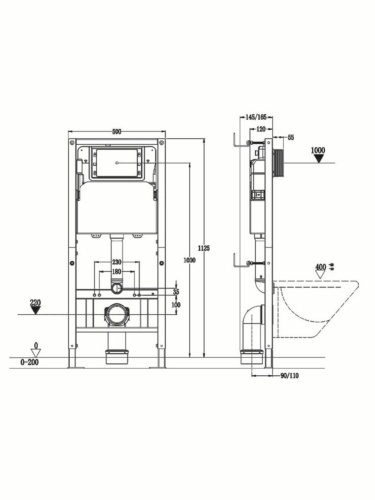 Инсталляция для унитаза Agger ACC500 - фото 3