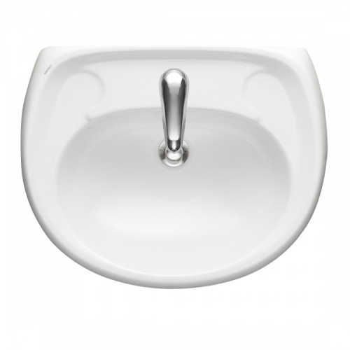 Раковина из сантехнического фарфора Santeri Воротынский 131117S0010B0 45х57 подвесная цвет белый без отверстий под смеситель - фото 2