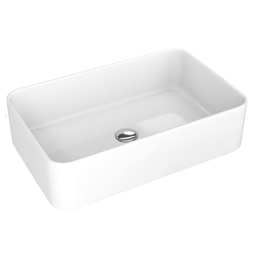 Раковина керамическая Onika Олимпия 4640021064269 57х37 накладная цвет белый без отверстий под смеситель