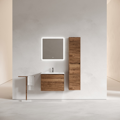 Тумба под раковину Sancos Libra LB70ECH 69х45х50 подвесная цвет дуб чарльстон - фото 2