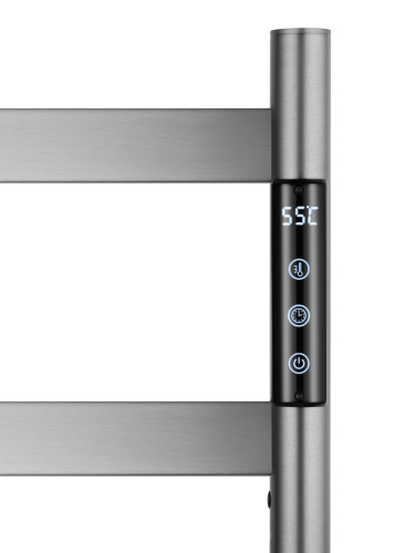 Полотенцесушитель Wonzon & Woghand Essen WW-A406-GM 48х96 электрический графит - фото 4