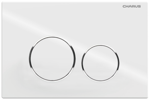 Клавиша смыва механическая CHARUS Spazio FP.330.11.01 цвет белый глянцевый