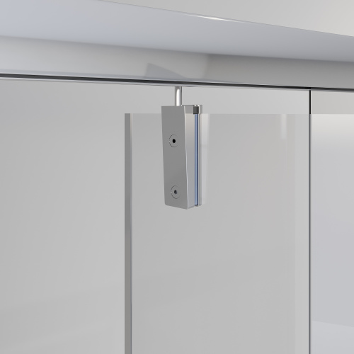 Душевая дверь Niagara Nova NG-83-10AB 100х195 стекло прозрачное профиль черный - фото 3