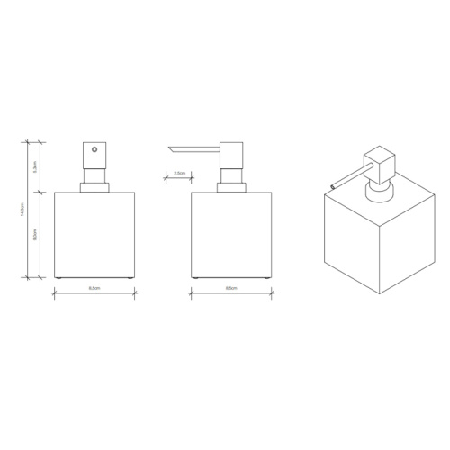 Дозатор Decor Walther Cube 825020 - фото 2