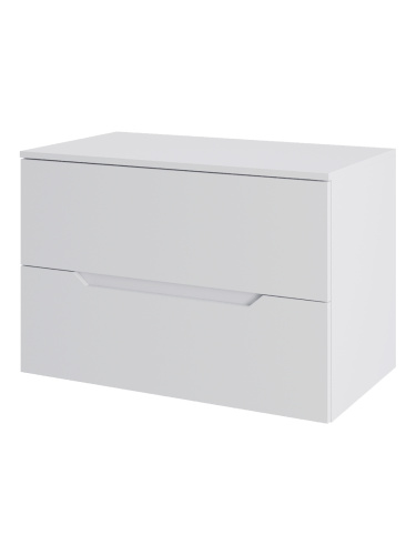 Тумба под раковину Orange Line Li-80TuwMDF 81х46х54 подвесная цвет белый - фото 3