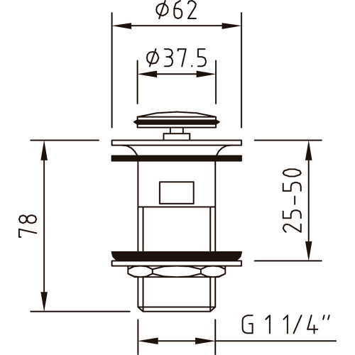 Донный клапан Clever ORION 96254 - фото 2