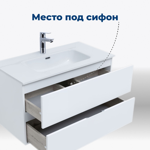 Тумба под раковину Aquanet Алвита New 00303909 70х45,7х51,3 подвесная - фото 4