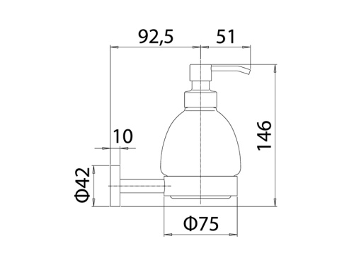 Дозатор Mamoli Accessori bagno 6790001 - фото 2