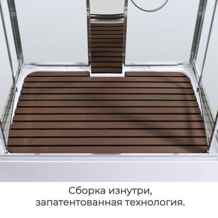 Душевая кабина AvaCan Z Z1912LEDMT 120х90 прямоугольная с крышей ориентация универсальная