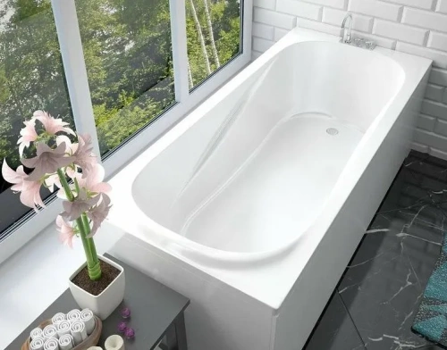 Ванна из литьевго мрамора Taliente Bolseno Matt BL18080Matt 180х80 пристенная прямоугольная без каркаса - фото 5