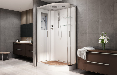 Душевая кабина AvaCan A102L 120х80 асимметричная с крышей ориентация левая - фото 3