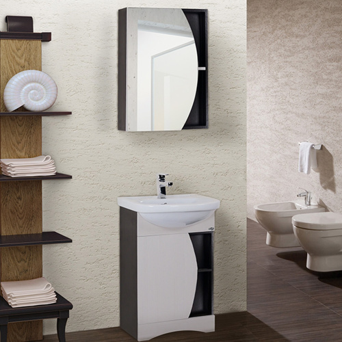 Зеркало-шкаф Onika Дуэт 205207 52х14х74 подвесной цвет коричневый - фото 2